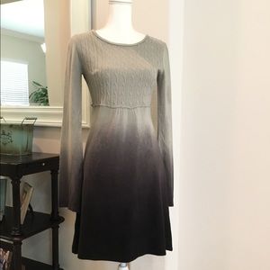 Max and Cleo ombré cable knit sweater dress